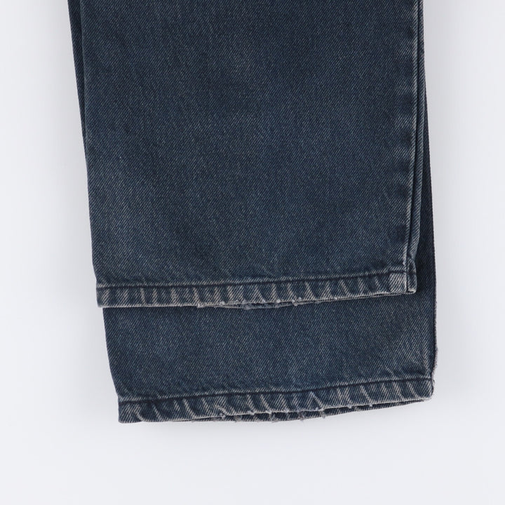 90'S Guess Jeans Black Tapered Denim Pants, Made in USA, Men's, W29, Vintage cotton black type Vintage Second Hand