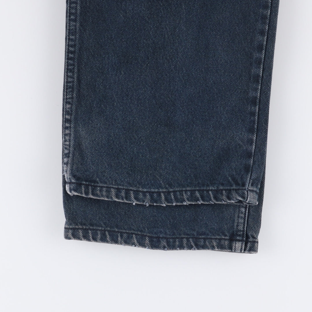 90'S Guess Jeans Black Tapered Denim Pants, Made in USA, Men's, W29, Vintage cotton black type Vintage Second Hand