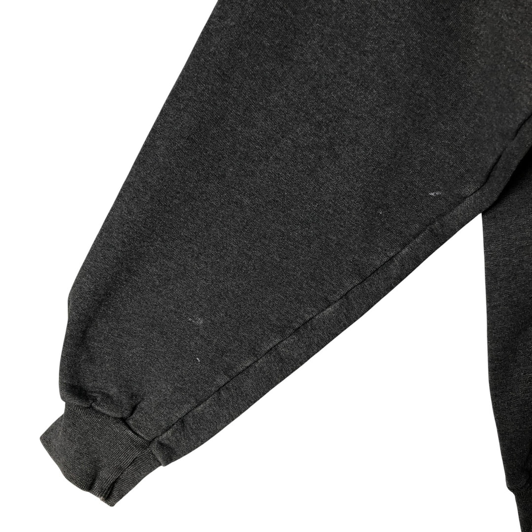 Vintage 90s-00'S Hanes Ultimate Cotton plain blank sweatshirt, men's size L cotton Charcoal Vintage Second Hand