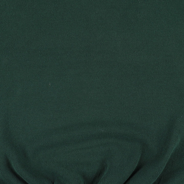 90'S BVD plain blank sweatshirt, sweatshirt, made in USA, men's XL size, vintage cotton Green type dark green Vintage Second Hand
