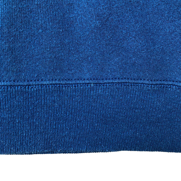 Vintage 1980'S Hanes plain blank sweatshirt, made in the USA, size L, men's cotton blue type Vintage Second Hand