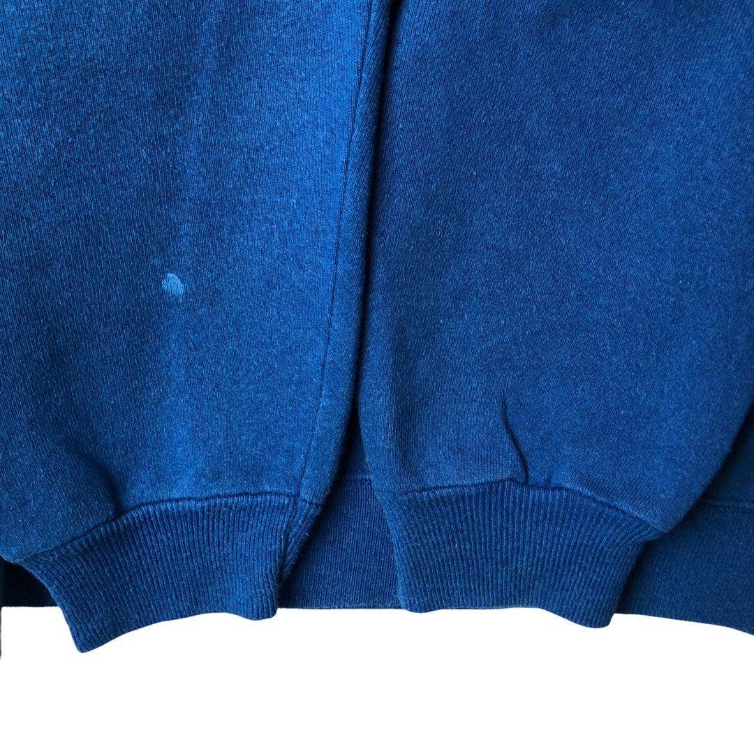 Vintage 1980'S Hanes plain blank sweatshirt, made in the USA, size L, men's cotton blue type Vintage Second Hand