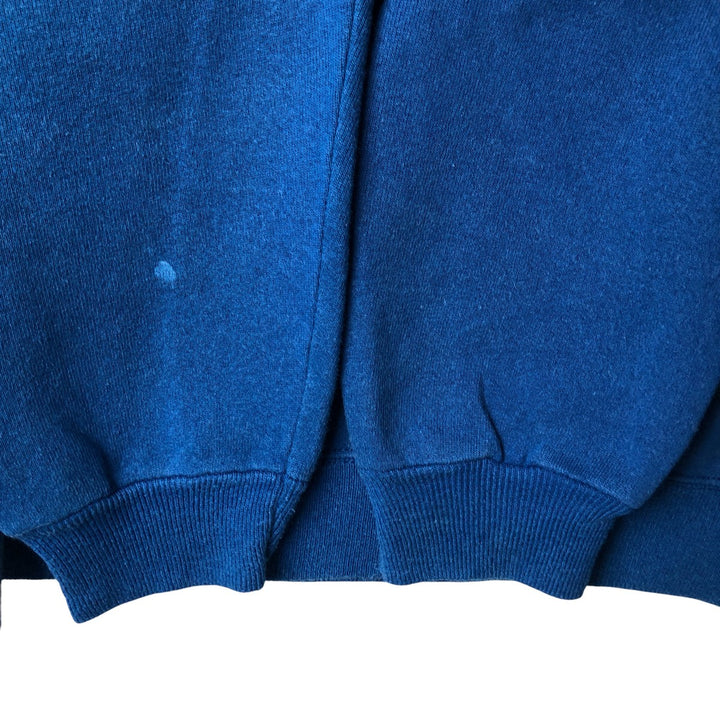 Vintage 1980'S Hanes plain blank sweatshirt, made in the USA, size L, men's cotton blue type Vintage Second Hand