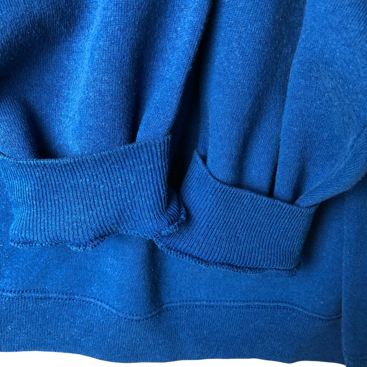Vintage 1980'S Hanes plain blank sweatshirt, made in the USA, size L, men's cotton blue type Vintage Second Hand
