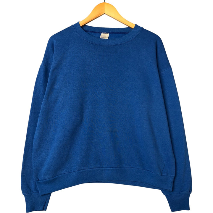 Vintage 90'S Steinwurtzel blank sweatshirt, made in the USA, men's size XL cotton blue type Vintage Second Hand