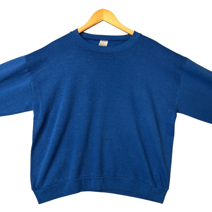 Vintage 90'S Steinwurtzel blank sweatshirt, made in the USA, men's size XL cotton blue type Vintage Second Hand