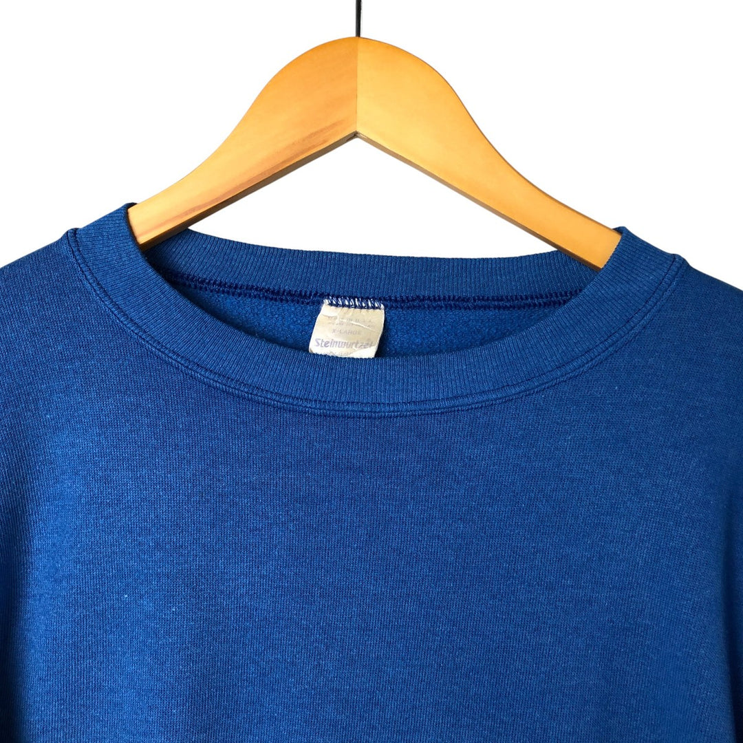 Vintage 90'S Steinwurtzel blank sweatshirt, made in the USA, men's size XL cotton blue type Vintage Second Hand