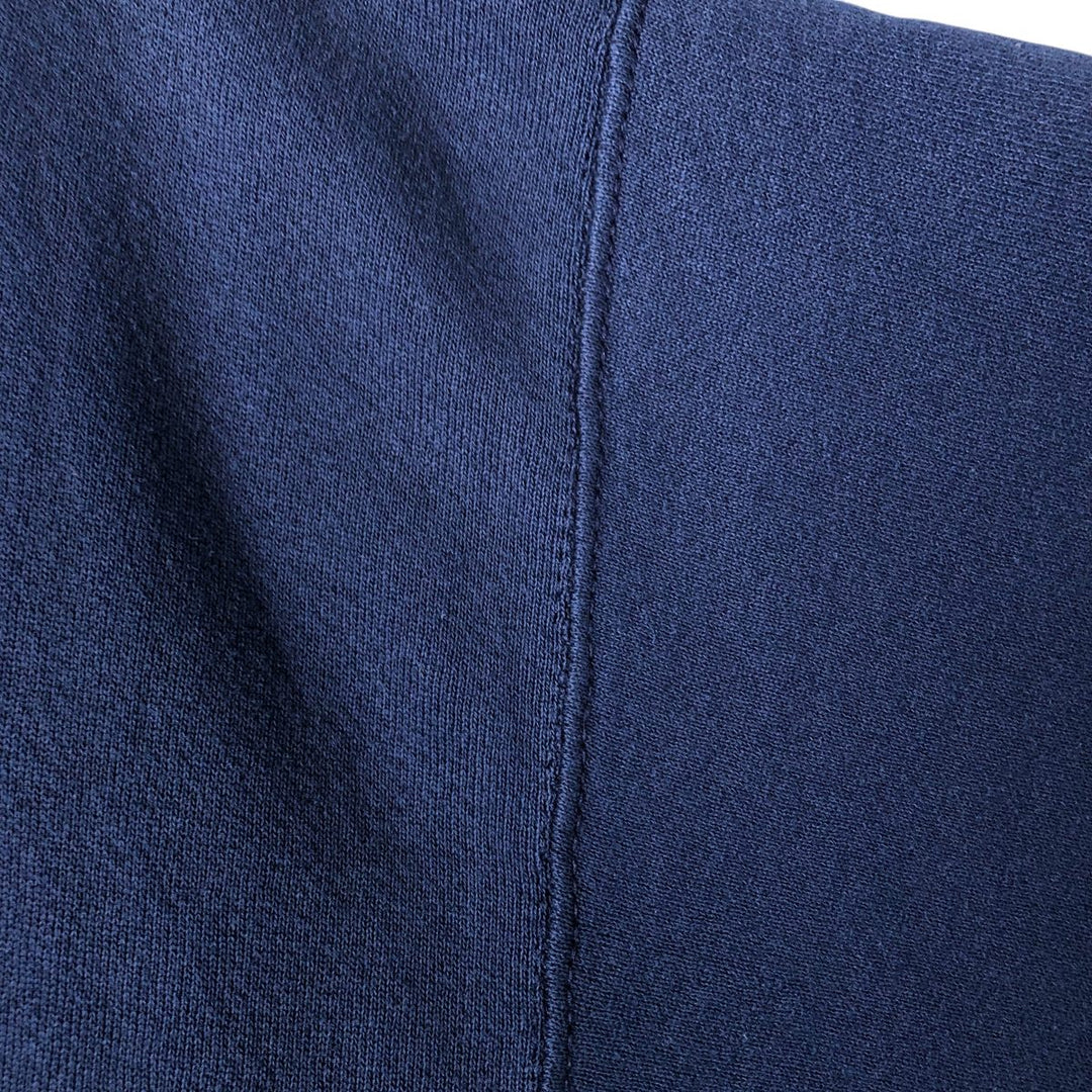 Vintage 90'S CHIC mock neck plain blank sweatshirt, made in the USA, men's size XL cotton navy blue type Vintage Second Hand