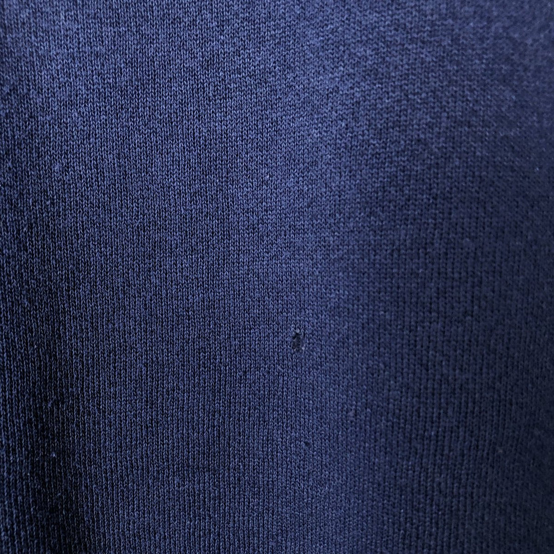 Vintage 90'S CHIC mock neck plain blank sweatshirt, made in the USA, men's size XL cotton navy blue type Vintage Second Hand