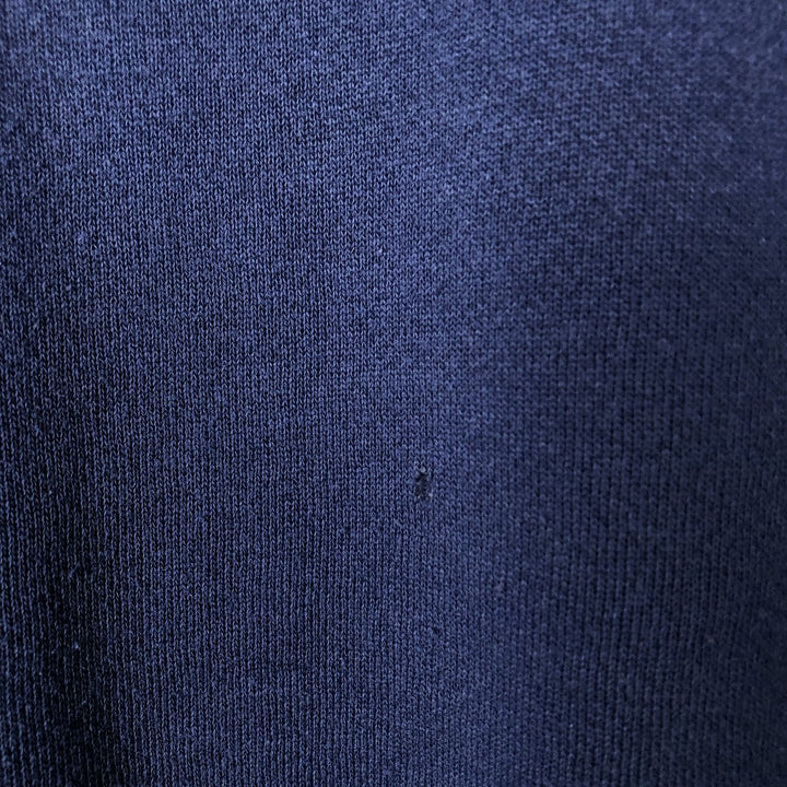 Vintage 90'S CHIC mock neck plain blank sweatshirt, made in the USA, men's size XL cotton navy blue type Vintage Second Hand