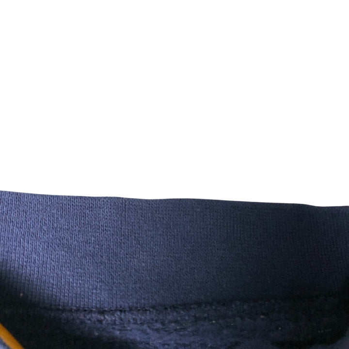 Vintage 90'S CHIC mock neck plain blank sweatshirt, made in the USA, men's size XL cotton navy blue type Vintage Second Hand