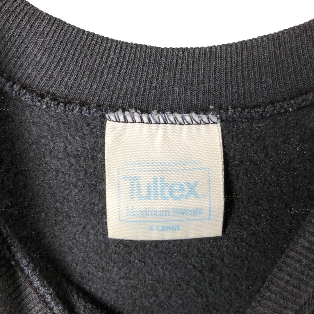 Vintage 90'S Tultex blank sweatshirt, made in the USA, men's size XL. cotton black type Vintage Second Hand