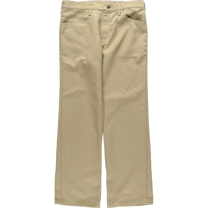 80s-90'S Wrangler USA-made men's size W33 equivalent vintage unclear Beige type Vintage Second Hand
