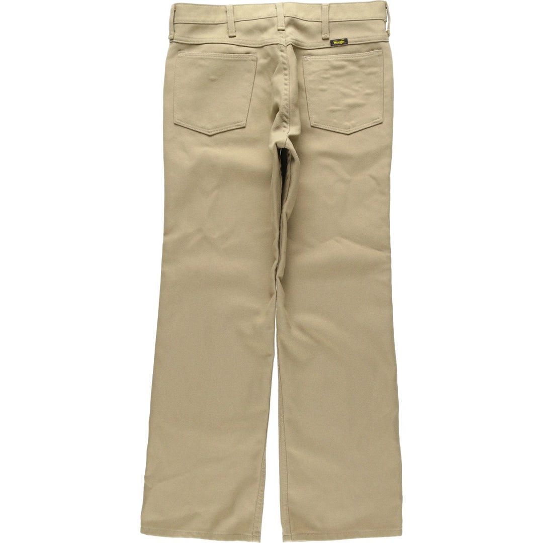 80s-90'S Wrangler USA-made men's size W33 equivalent vintage unclear Beige type Vintage Second Hand