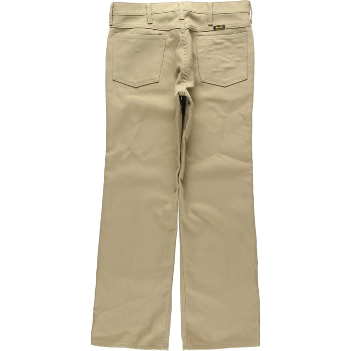 80s-90'S Wrangler USA-made men's size W33 equivalent vintage unclear Beige type Vintage Second Hand