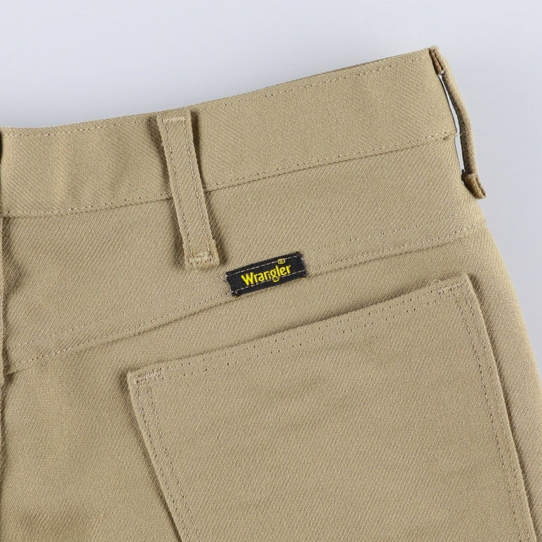 80s-90'S Wrangler USA-made men's size W33 equivalent vintage unclear Beige type Vintage Second Hand