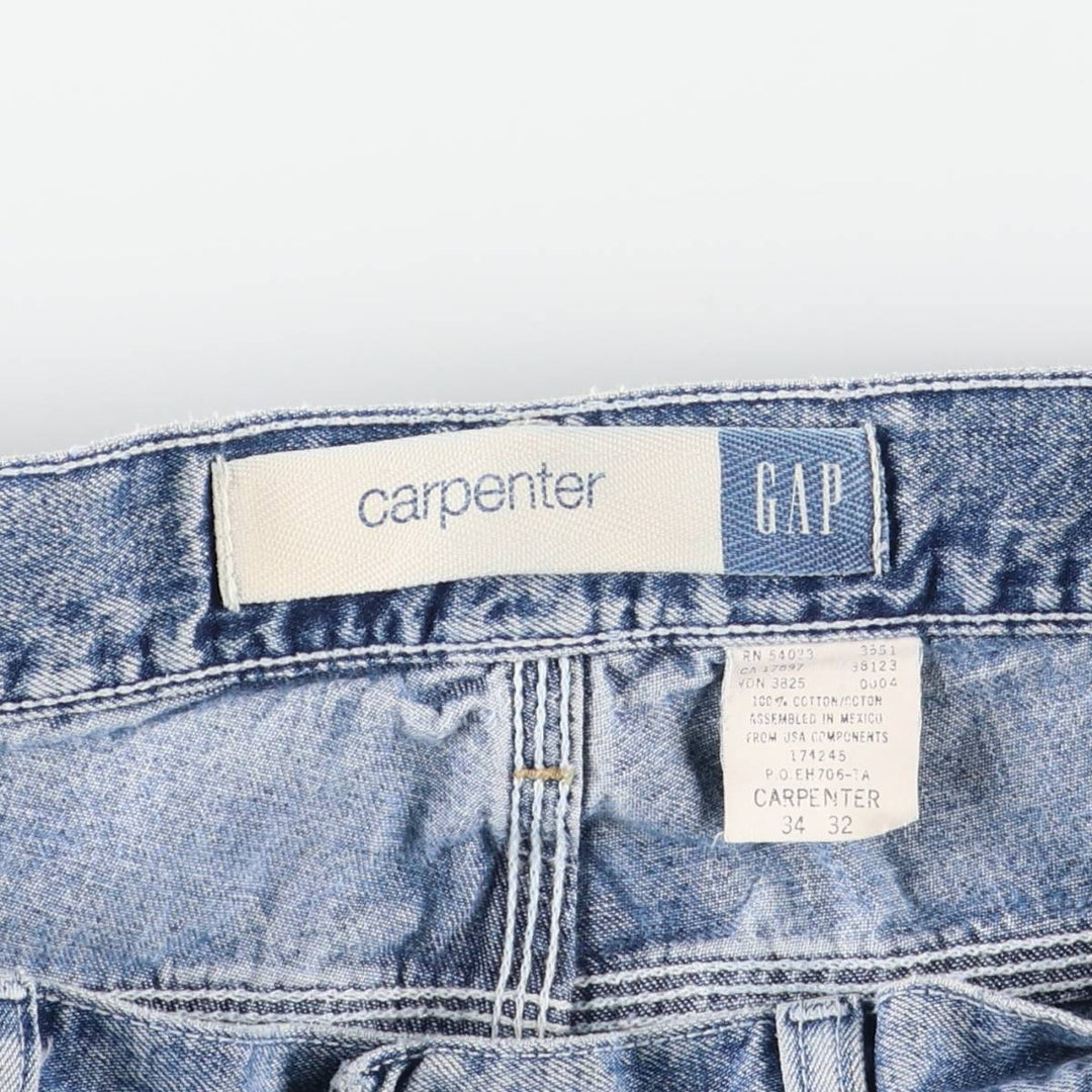 GAP Carpenter Denim Painter Pants, Men's, Size W35 cotton blue type Vintage Second Hand