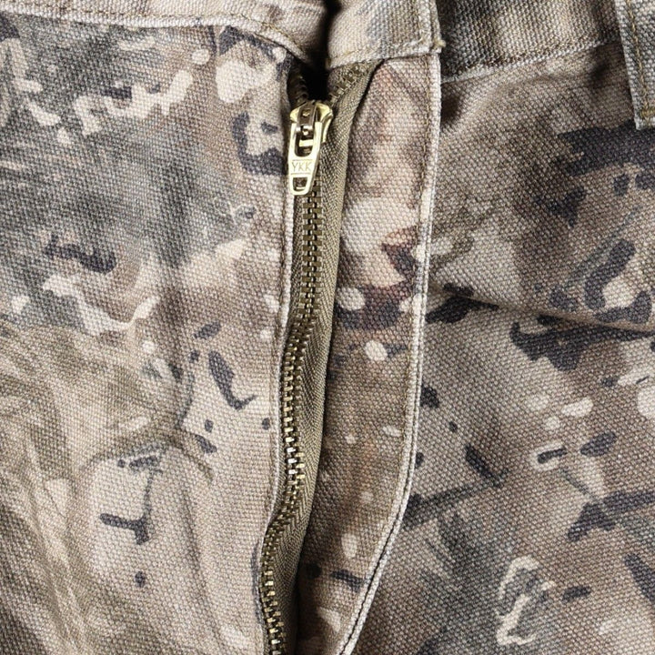 Carhartt WORK IN PROGRESS SINGLE KNEE PANT Camouflage Pattern Duck Painter Pants Men's W37 (approx.) Organic cotton Khaki type Vintage Second Hand