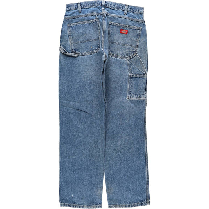 Dickies denim painter pants for men, equivalent to W34 cotton blue type Vintage Second Hand