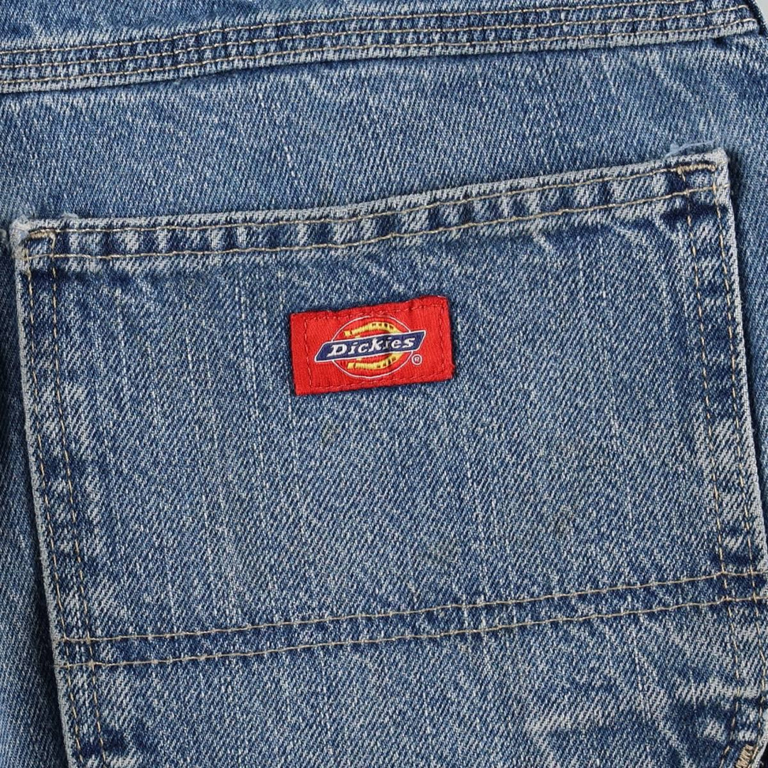 Dickies denim painter pants for men, equivalent to W34 cotton blue type Vintage Second Hand