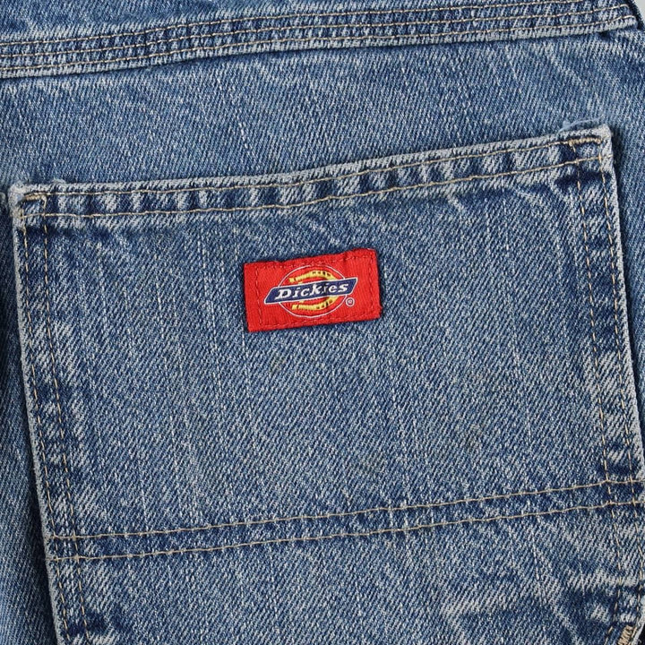 Dickies denim painter pants for men, equivalent to W34 cotton blue type Vintage Second Hand
