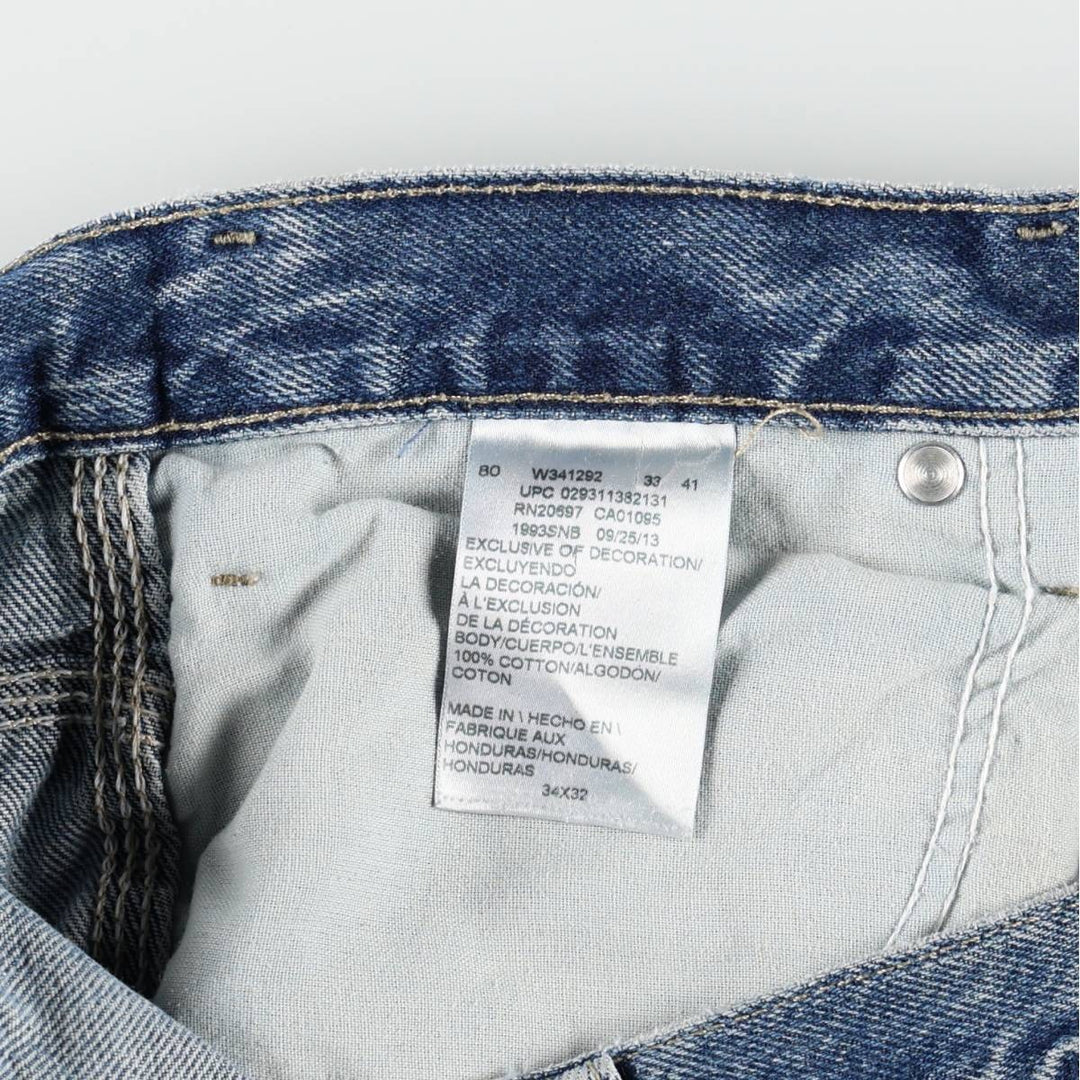Dickies denim painter pants for men, equivalent to W34 cotton blue type Vintage Second Hand