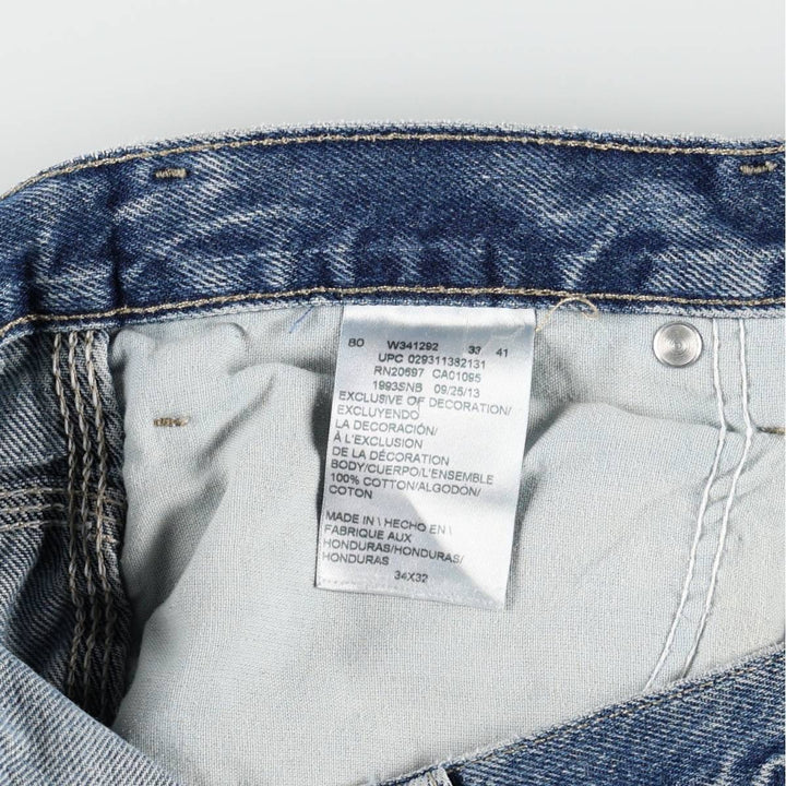 Dickies denim painter pants for men, equivalent to W34 cotton blue type Vintage Second Hand