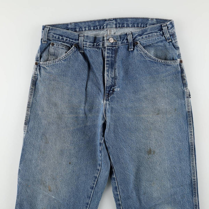 Dickies denim painter pants for men, equivalent to W34 cotton blue type Vintage Second Hand