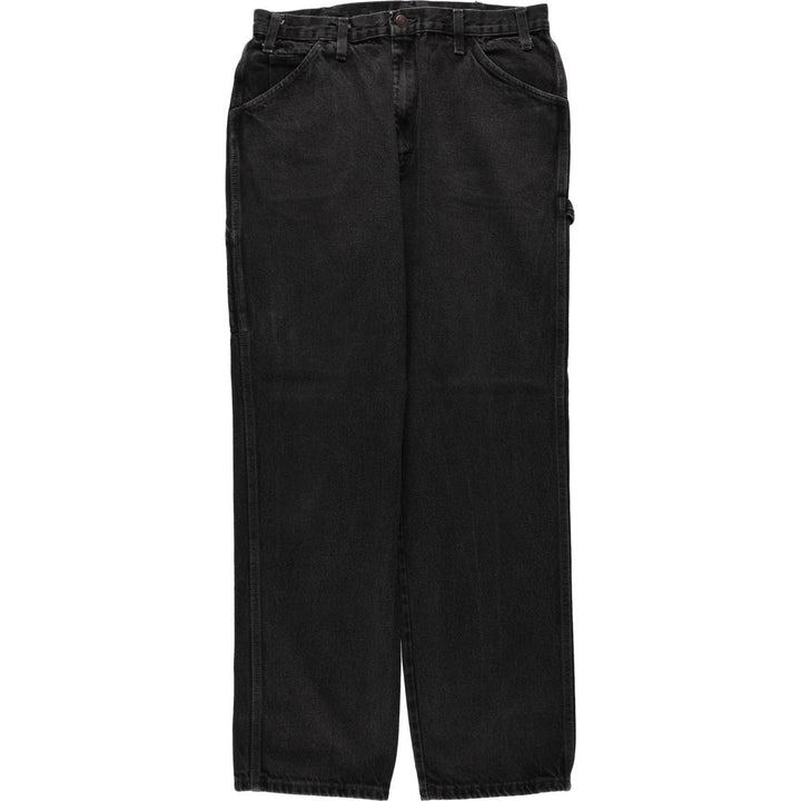 90s-00'S Dickies denim painter pants, men's size W33 (approx.), vintage. unclear black type Vintage Second Hand