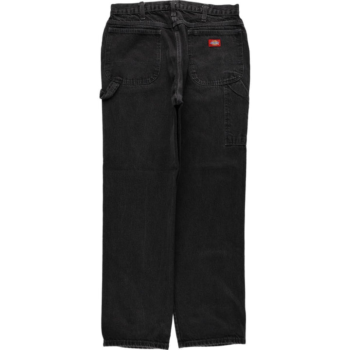 90s-00'S Dickies denim painter pants, men's size W33 (approx.), vintage. unclear black type Vintage Second Hand