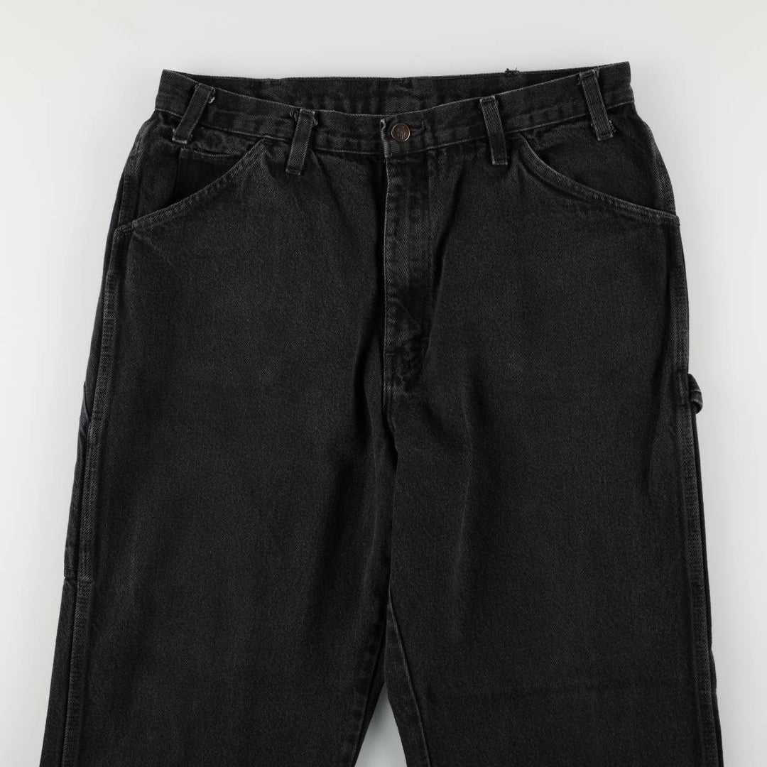 90s-00'S Dickies denim painter pants, men's size W33 (approx.), vintage. unclear black type Vintage Second Hand
