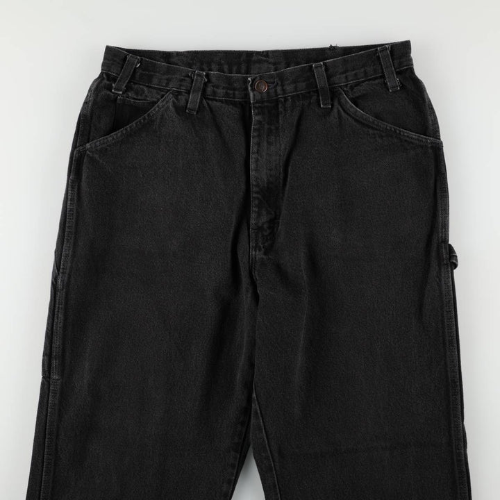 90s-00'S Dickies denim painter pants, men's size W33 (approx.), vintage. unclear black type Vintage Second Hand