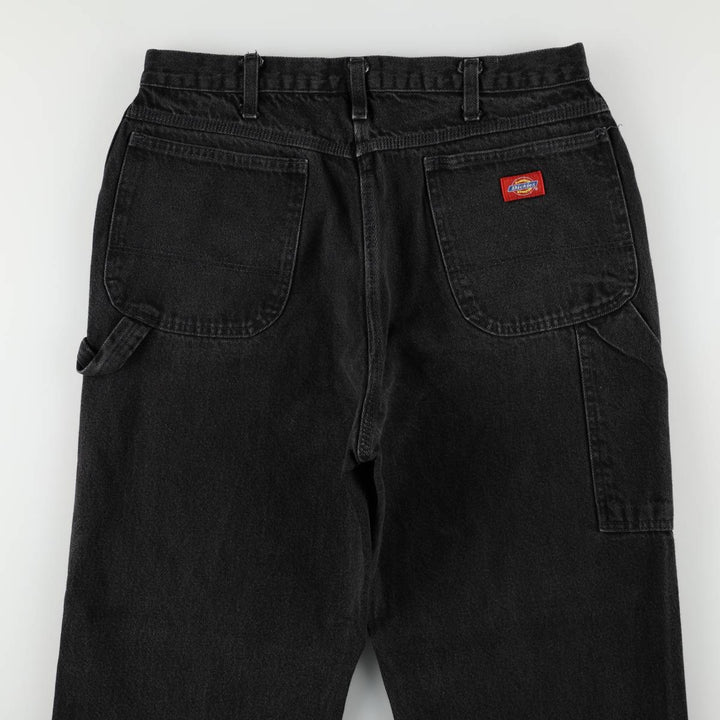 90s-00'S Dickies denim painter pants, men's size W33 (approx.), vintage. unclear black type Vintage Second Hand