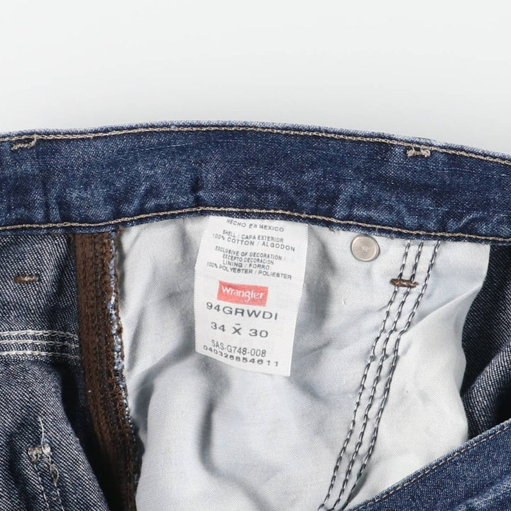 Wrangler Denim Painter Pants for Men, W36 cotton blue type Vintage Second Hand