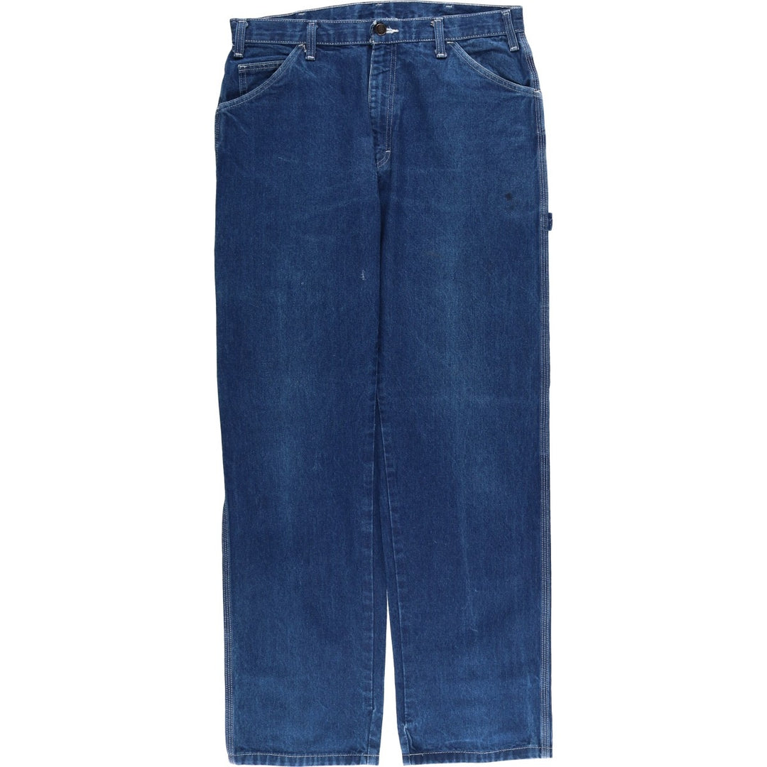Dickies denim painter pants for men, equivalent to W34 cotton blue type Vintage Second Hand