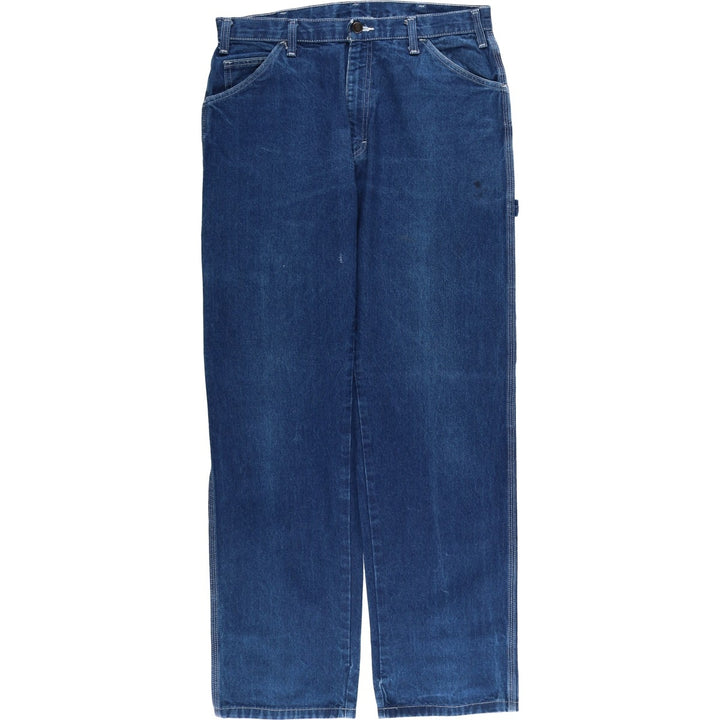 Dickies denim painter pants for men, equivalent to W34 cotton blue type Vintage Second Hand