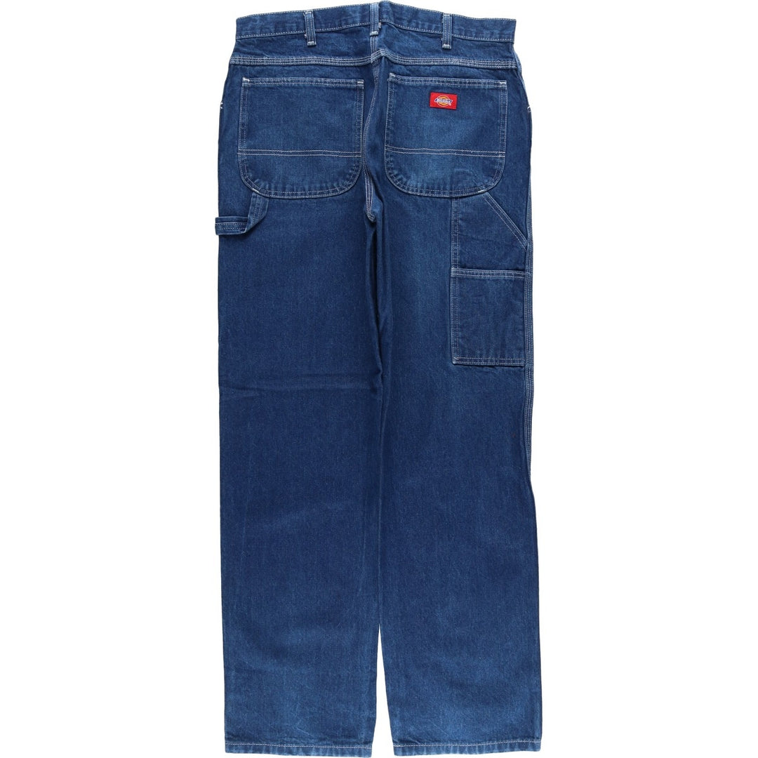 Dickies denim painter pants for men, equivalent to W34 cotton blue type Vintage Second Hand