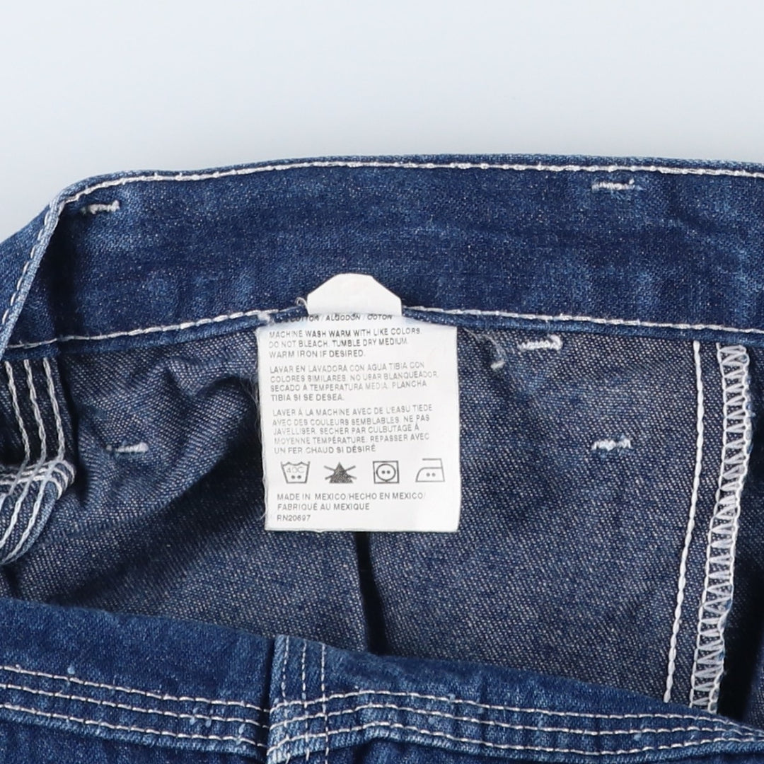 Dickies denim painter pants for men, equivalent to W34 cotton blue type Vintage Second Hand