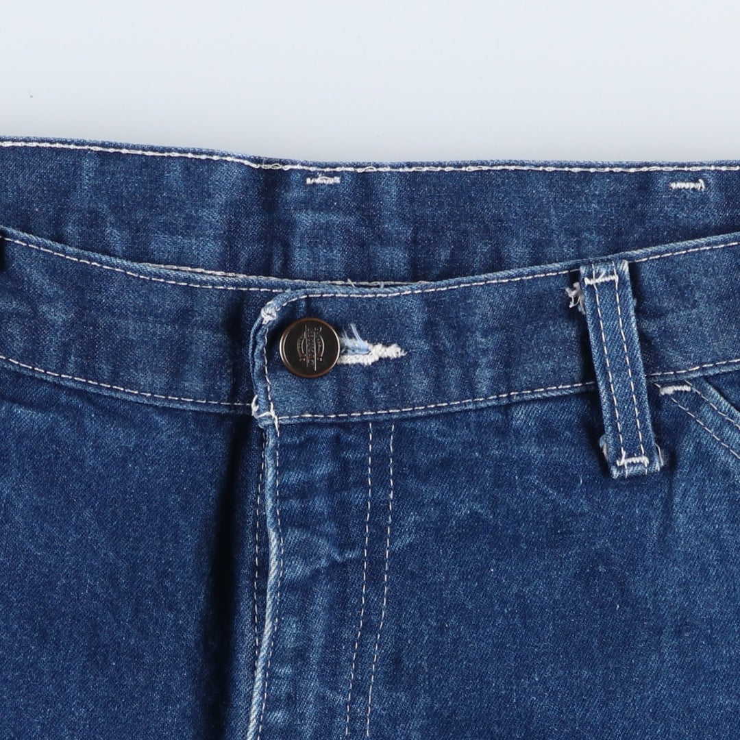 Dickies denim painter pants for men, equivalent to W34 cotton blue type Vintage Second Hand