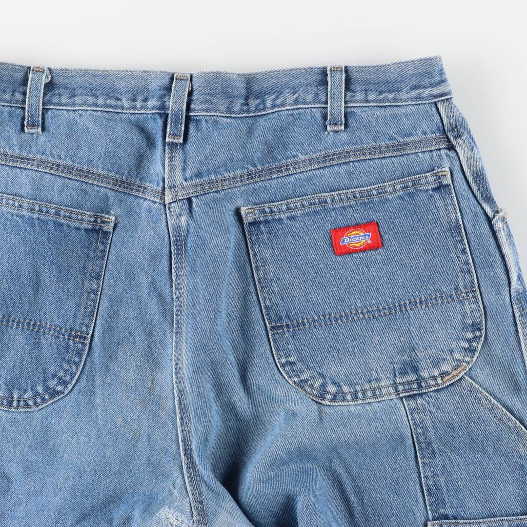 Dickies denim painter pants for men, equivalent to W35 cotton blue type Vintage Second Hand