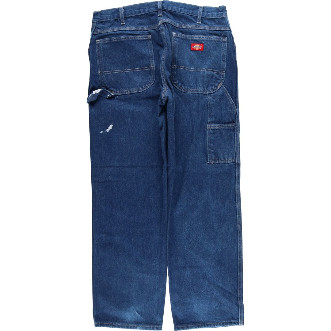 Dickies denim painter pants for men, equivalent to W34 cotton blue type Vintage Second Hand