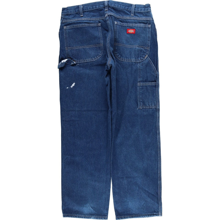 Dickies denim painter pants for men, equivalent to W34 cotton blue type Vintage Second Hand