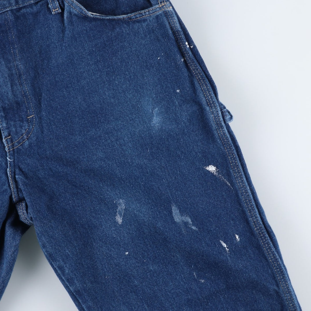 Dickies denim painter pants for men, equivalent to W34 cotton blue type Vintage Second Hand