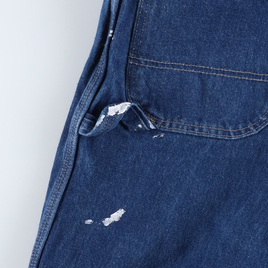 Dickies denim painter pants for men, equivalent to W34 cotton blue type Vintage Second Hand