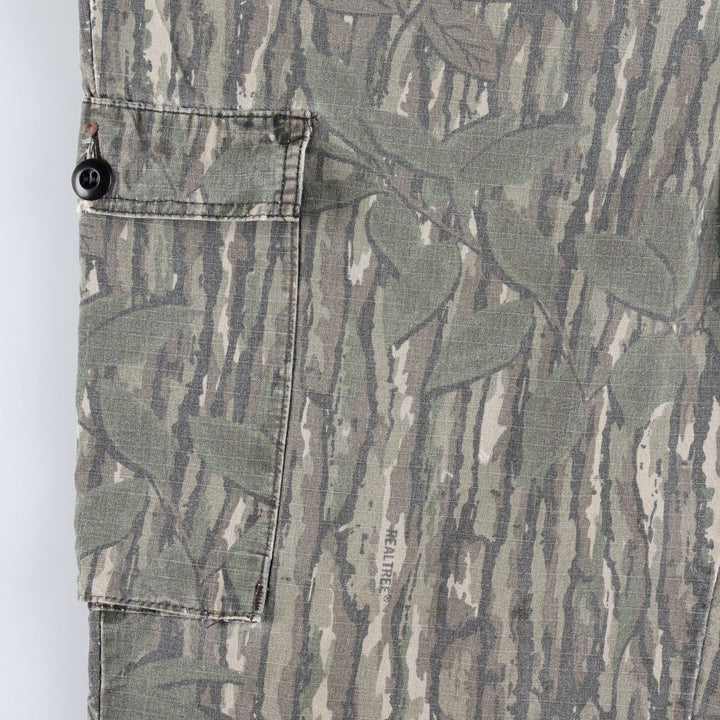 90'S Liberty camouflage pattern Realtree camo ripstop cargo pants, made in USA, men's size W39 equivalent, vintage. cotton Khaki type Vintage Second Hand