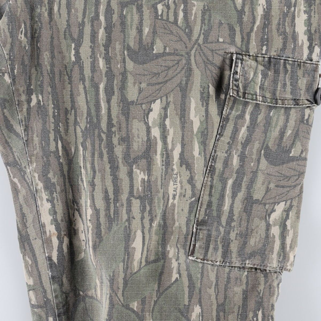 90'S Liberty camouflage pattern Realtree camo ripstop cargo pants, made in USA, men's size W39 equivalent, vintage. cotton Khaki type Vintage Second Hand