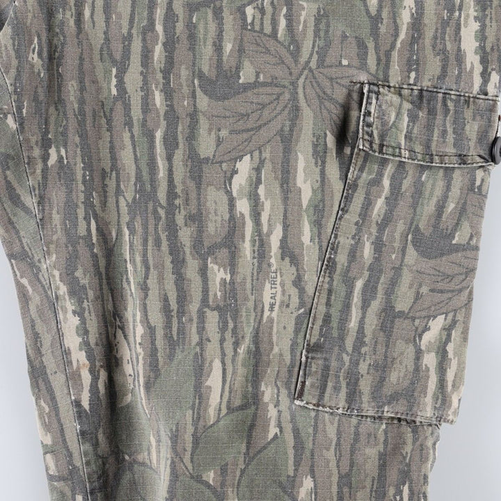 90'S Liberty camouflage pattern Realtree camo ripstop cargo pants, made in USA, men's size W39 equivalent, vintage. cotton Khaki type Vintage Second Hand