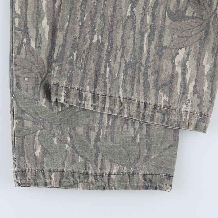 90'S Liberty camouflage pattern Realtree camo ripstop cargo pants, made in USA, men's size W39 equivalent, vintage. cotton Khaki type Vintage Second Hand