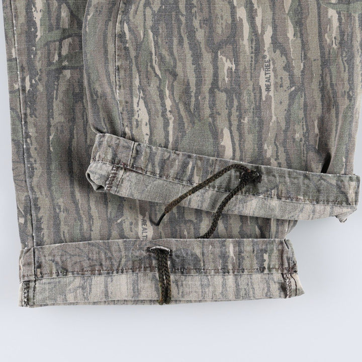 90'S Liberty camouflage pattern Realtree camo ripstop cargo pants, made in USA, men's size W39 equivalent, vintage. cotton Khaki type Vintage Second Hand