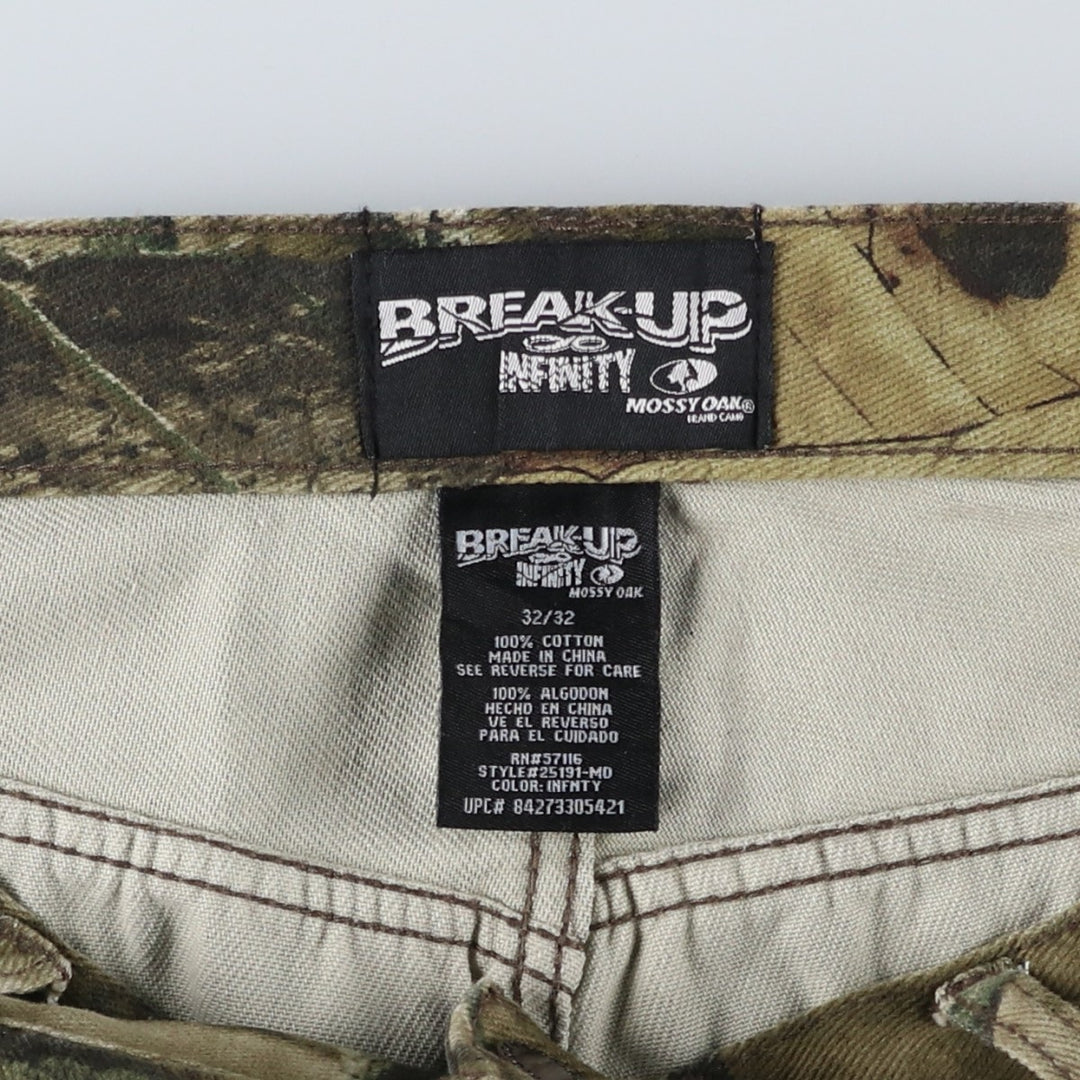Mossy Oak Break-Up Infinity Realtree Camo Denim Pants, Men's, Size W34 cotton multicolor Vintage Second Hand